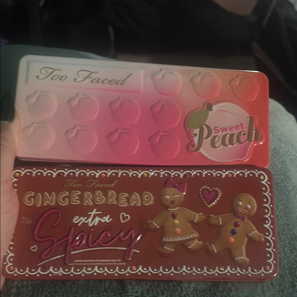Too Faced Sweet Peach and Gingerbread Extra Spicy Palettes